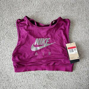 NWT!! Purple Nike Air Cropped Sports Bra, Size Large